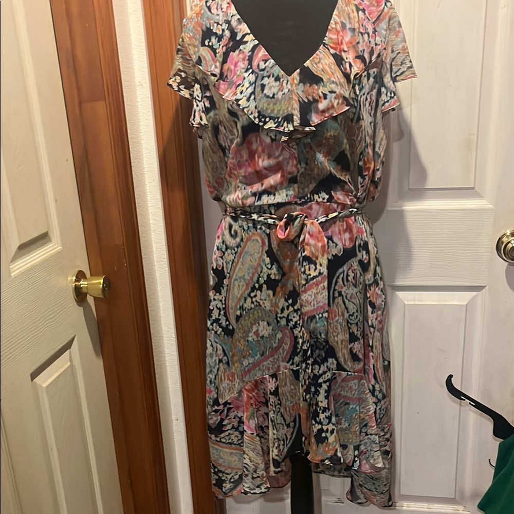 R&K Black and Pink High Low Dress